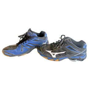 Mizuno Men's Wave Lightning RX3 Blue/Black Ankle-High Volleyball Shoe - 7.5W